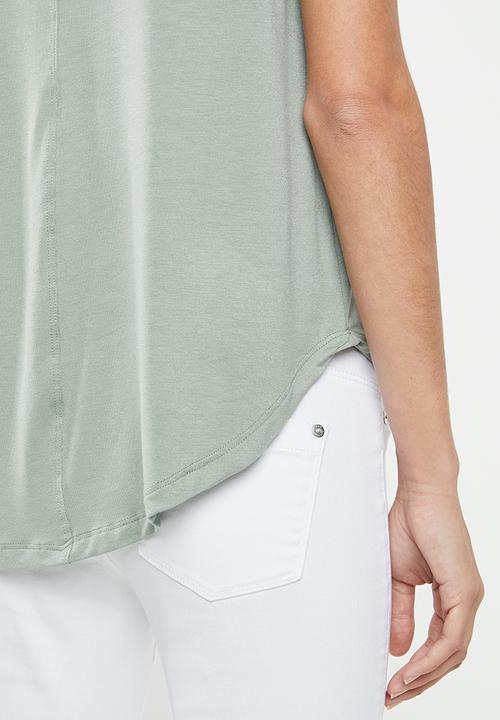 edit - High low tunic - green