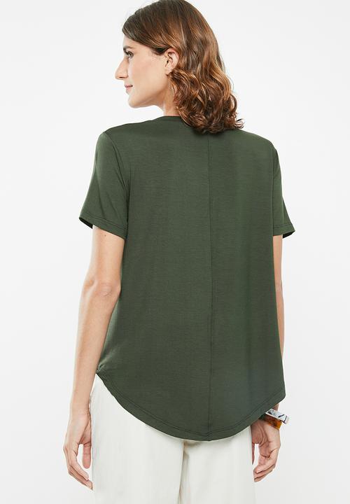 edit - High low tunic - khaki