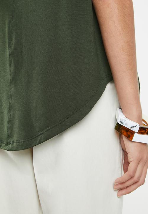 edit - High low tunic - khaki