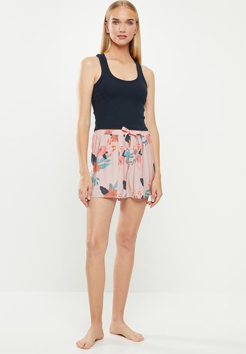 Cotton On - Rib racer back tank - navy