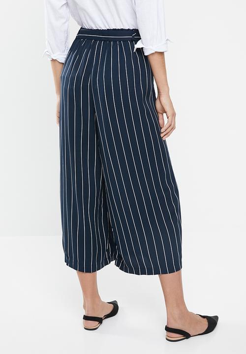 edit - Paperbag culotte - navy & white 