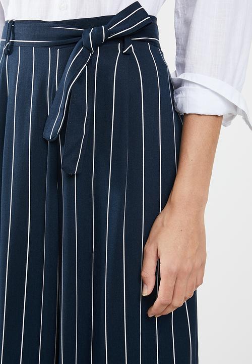 edit - Paperbag culotte - navy & white 