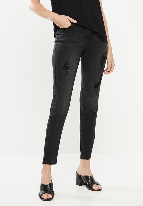 Superbalist - Ripped skinny jeans - black