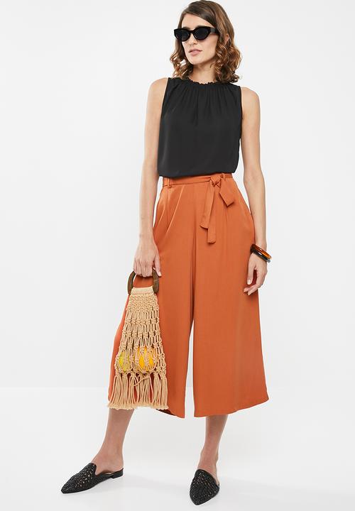edit - Paperbag culotte - rust