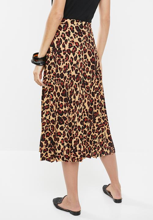 edit - Pleated midi skirt - multi 