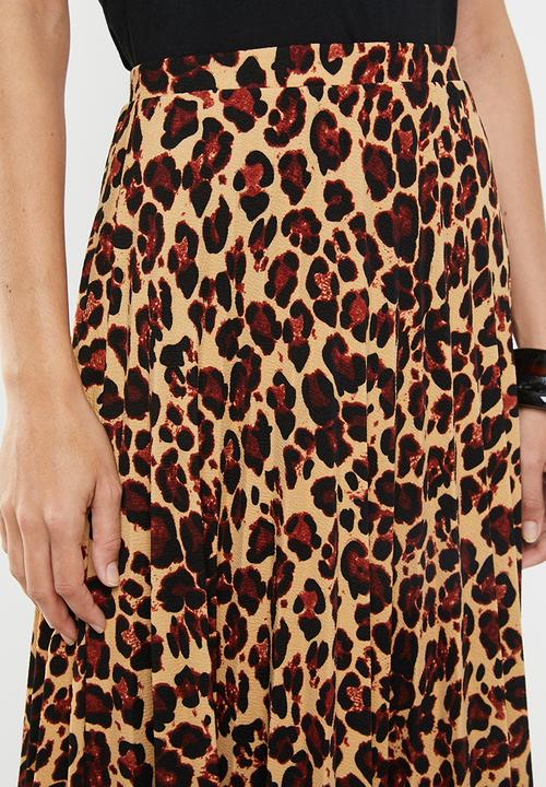 edit - Pleated midi skirt - multi 