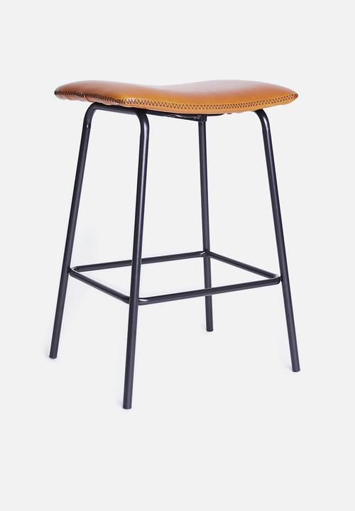 Sixth Floor - Rio counter stool - brown & black