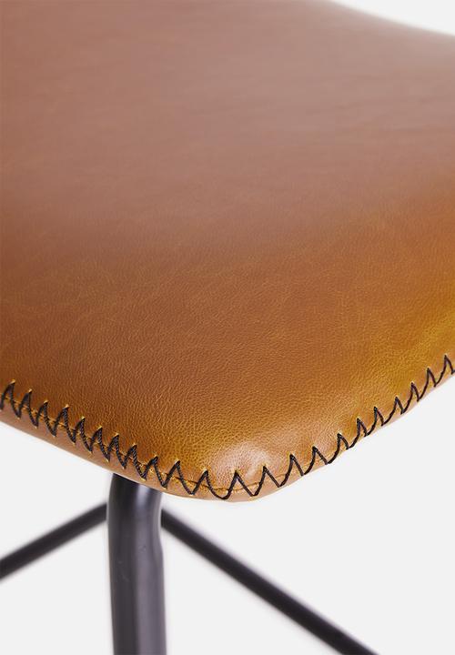 Sixth Floor - Rio counter stool - brown & black