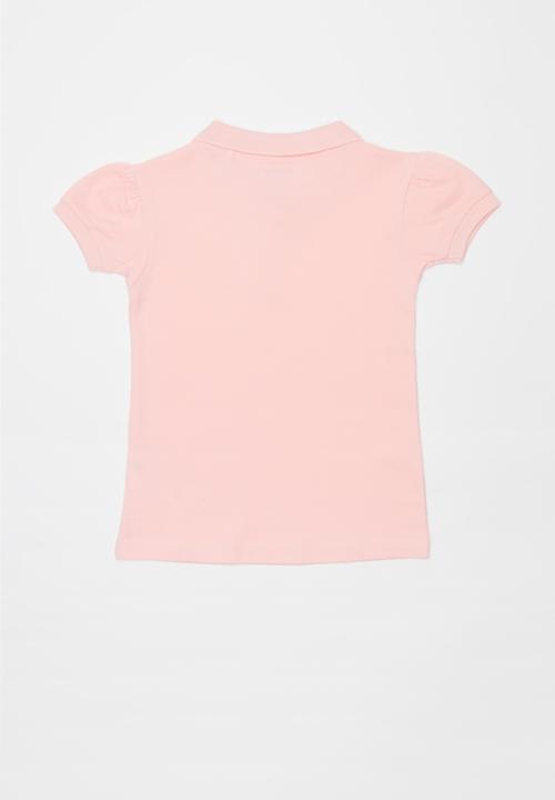 GUESS - Short sleeve classic guess polo - pink