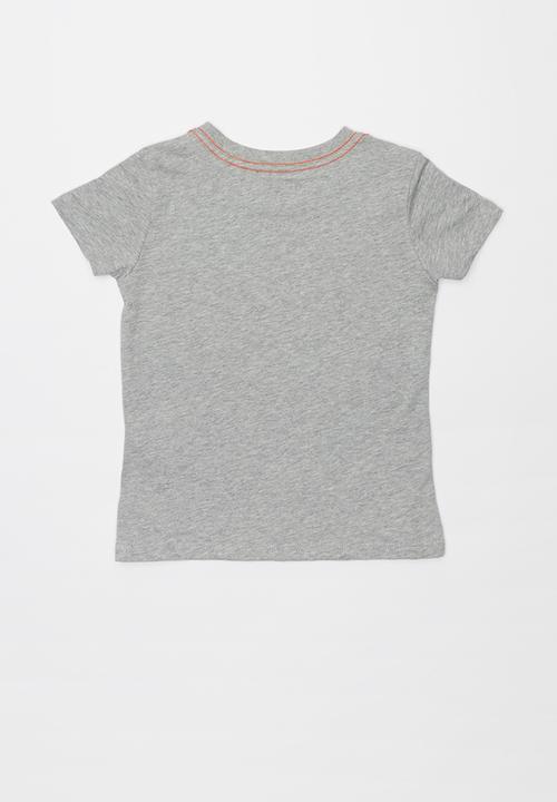 GUESS - Guess boys short sleeve two tone print tee - grey