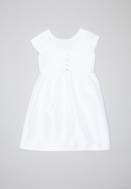 Pop Candy - Party dress with bow - white