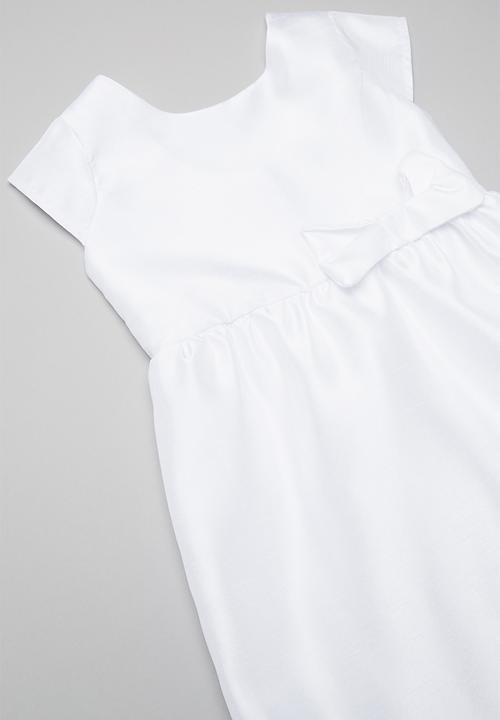 Pop Candy - Party dress with bow - white