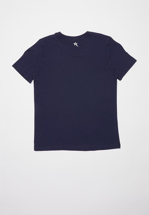 SOVIET - B orazio boys short sleeve logo tee - navy