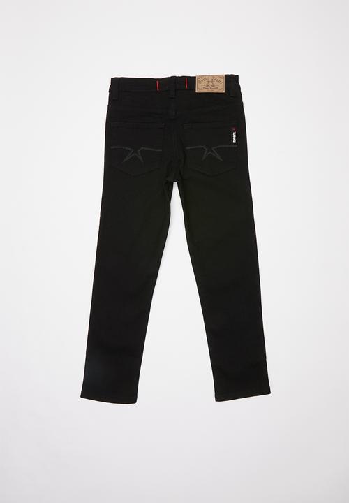 SOVIET - Boys skinny denim - black