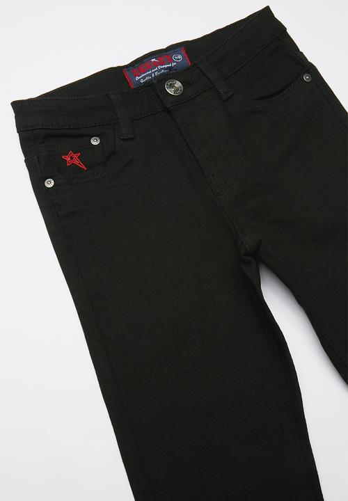 SOVIET - Boys skinny denim - black