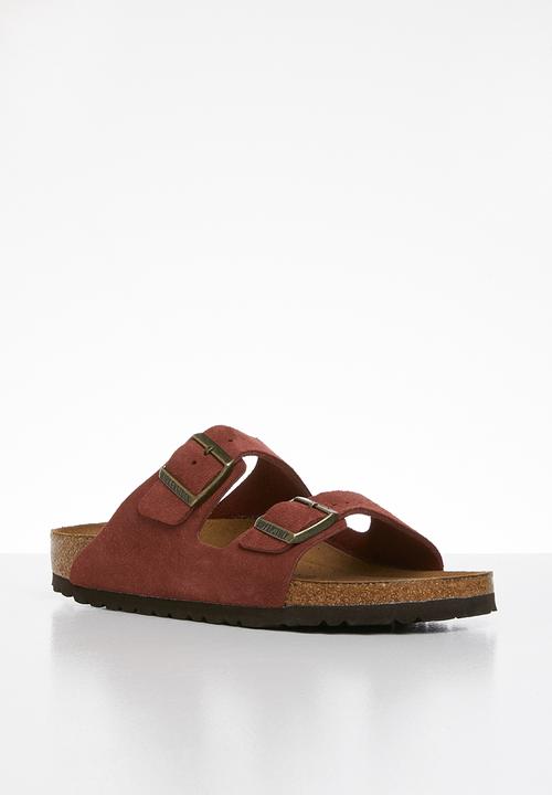 Birkenstock - Arizona sfb suede leather narrow - burgundy