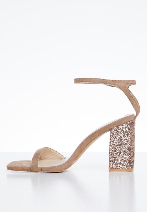 Superbalist - Lulu glitter heel - blush