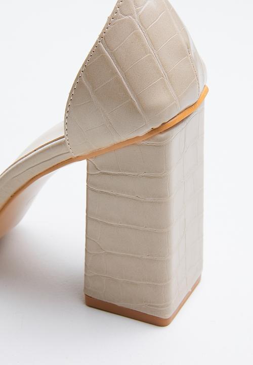 Superbalist - Croc barely there heel - neutral