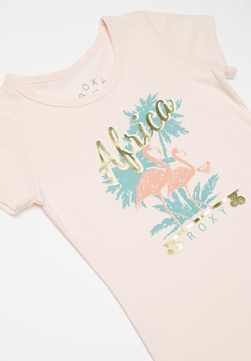 Roxy - Girls short sleeve T-shirt - pink