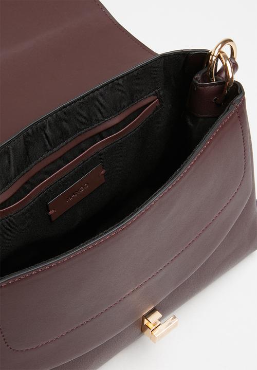 MANGO - Ring flap bag - purple