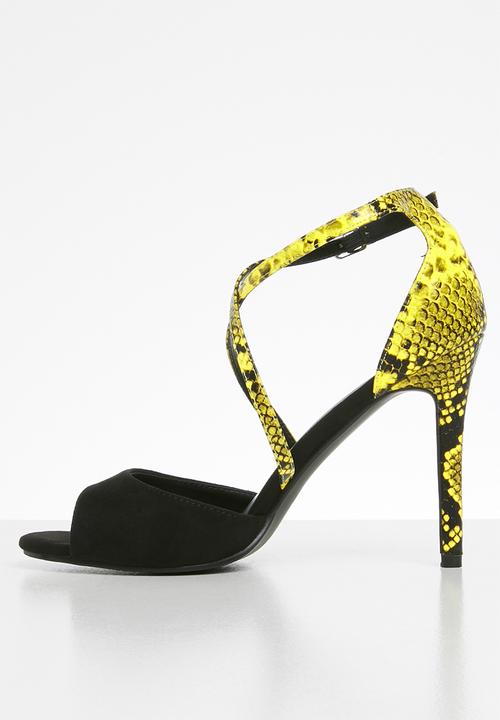 Superbalist - Suri heel - black & yellow