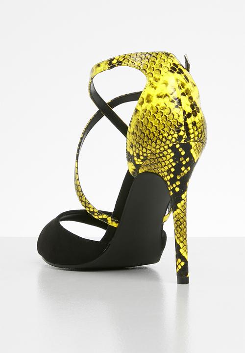 Superbalist - Suri heel - black & yellow