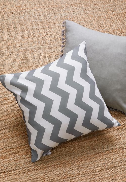 Sixth Floor - Chevron cushion cover - grey