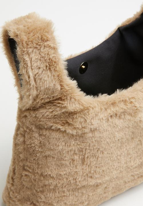 Superbalist - Maddie faux fur bag - beige