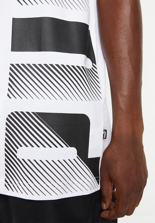 PUMA - Summer logo tank - white