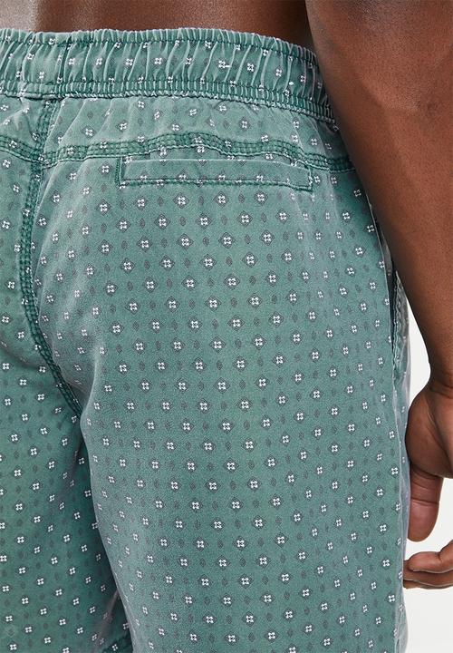 Cotton On - Ditsy hoff short - green