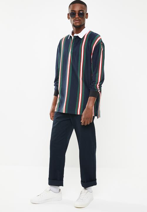Cotton On - Rugby long sleeve polo - multi