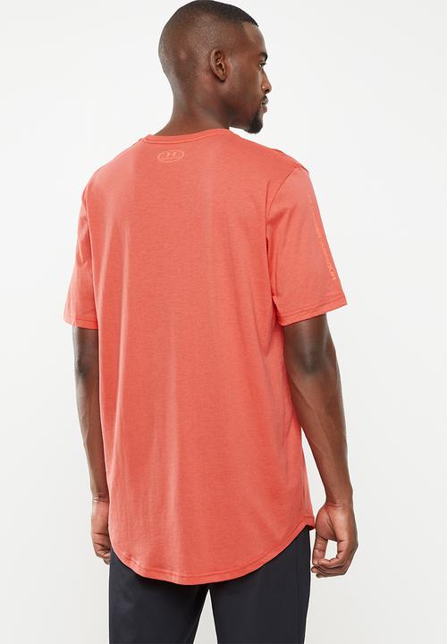 Under Armour -  Under Armour shaped graphic tee - red