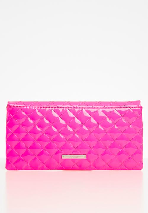 Steve Madden - Bvienna  clutch -  neon pink