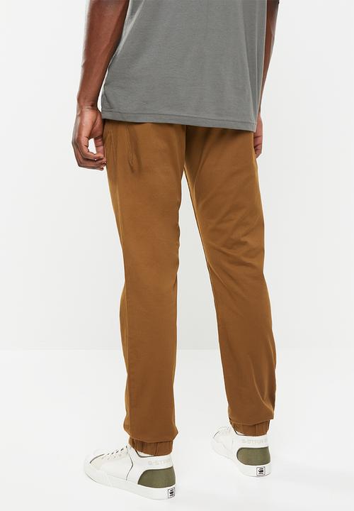 G-STAR - Bronson slim cuffed chino premium micro str twill - brown 
