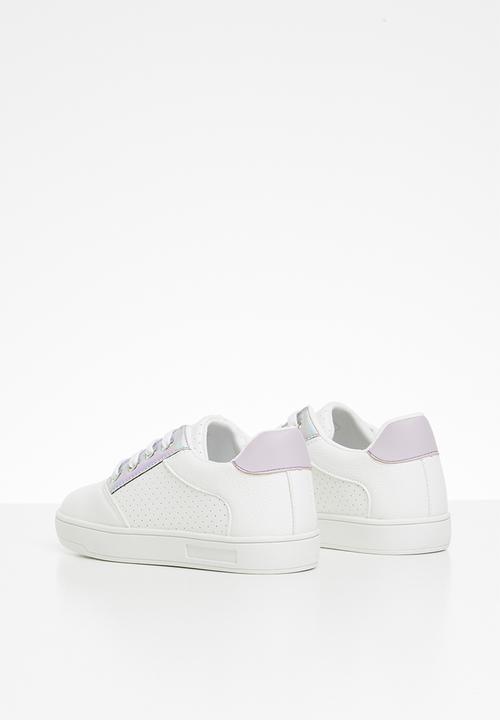 Pop Candy - Girls lace up sneaker - white