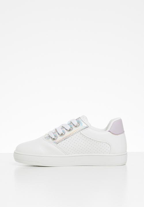 Pop Candy - Girls lace up sneaker - white