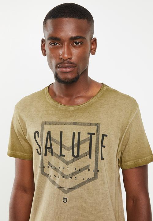 S.P.C.C - Reverse dirty dye logo tee - green