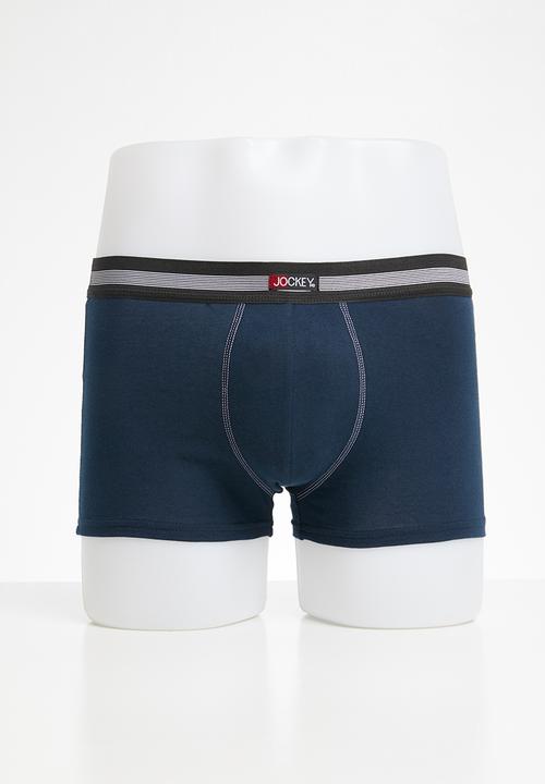 Jockey - 2 Pack one up stretch trunk - blue & navy
