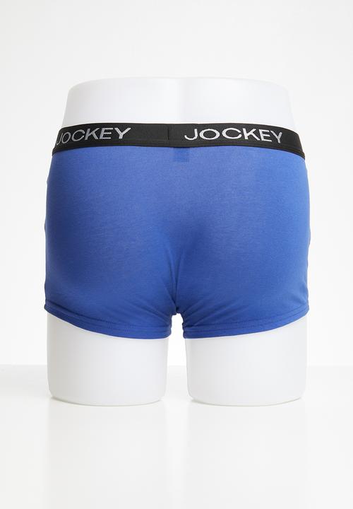 Jockey - 2 Pack urban trendz pouch trunk  - blue & black 
