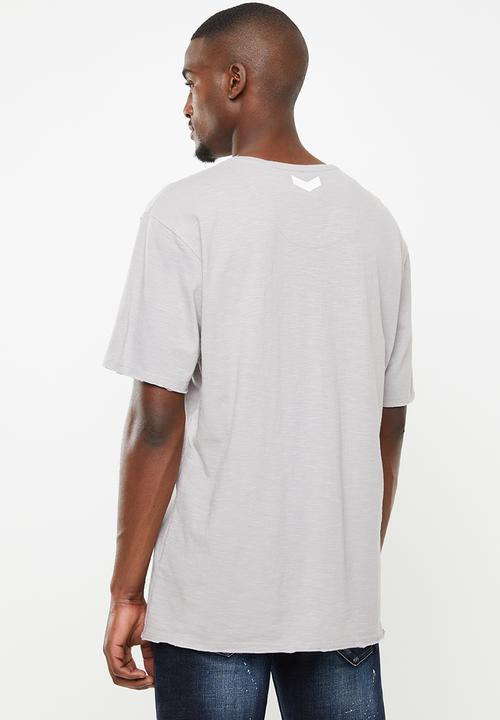 S.P.C.C - Oversize short sleeve logo tee - grey