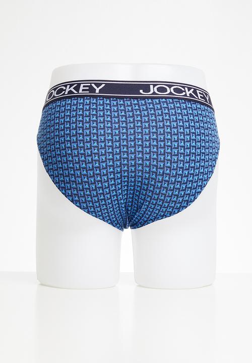 Jockey - 3 pack fancy jockey brief - blue & navy