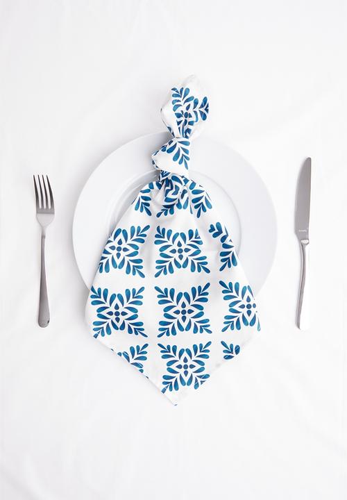 Sixth Floor - Satoni napkin set of 4 - blue