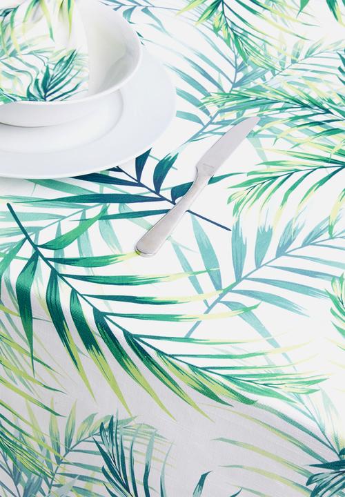 Sixth Floor - Leafy table cloth - green