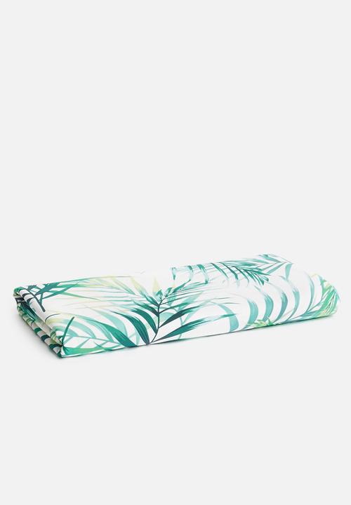 Sixth Floor - Leafy table cloth - green