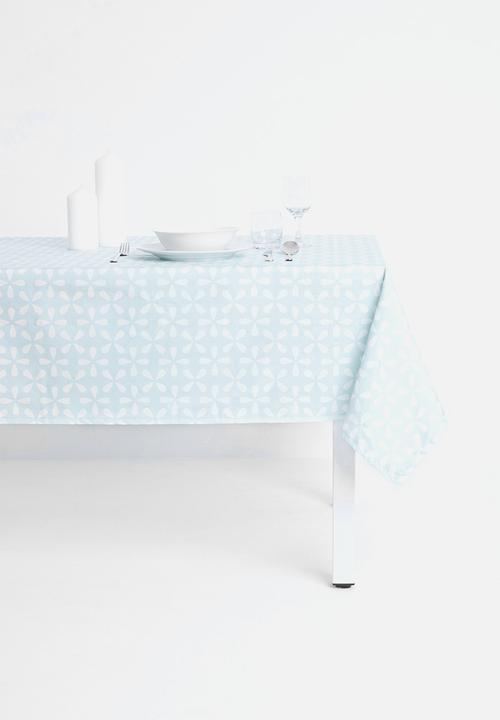 Etsy table cloth - blue