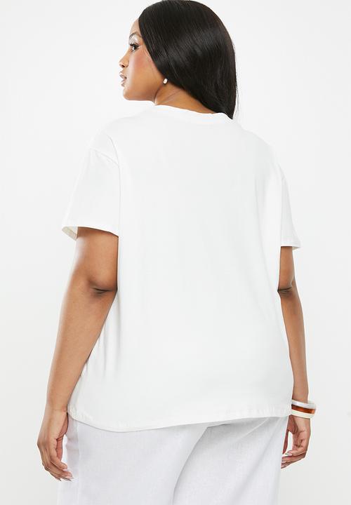 edit Plus - Pintuck tee - white 