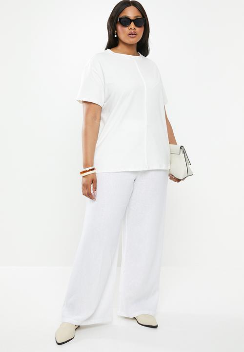 edit Plus - Pintuck tee - white 