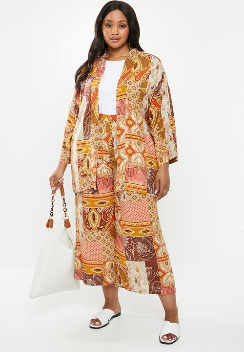 edit Plus - Wide sleeve kimono - multi
