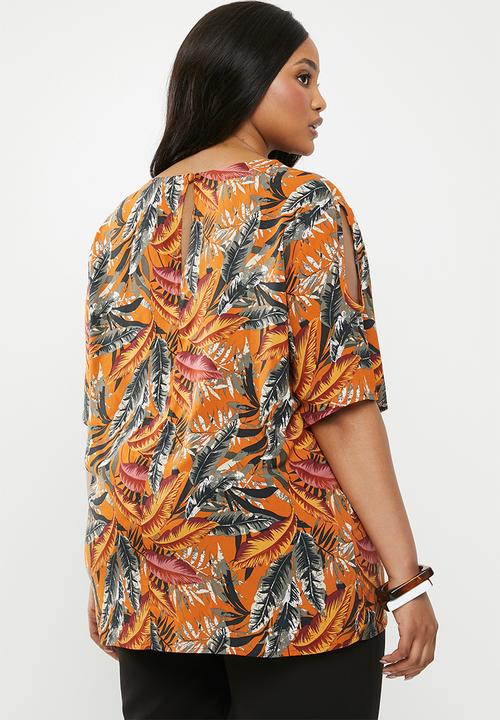 edit Plus - Keyhole blouse - multi
