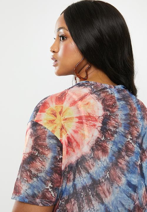 Superbalist - Mesh boxy tee - multi